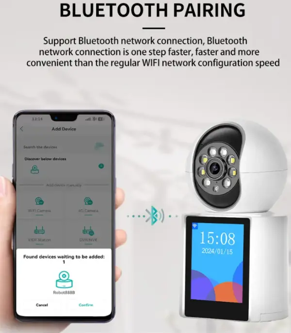 CAM-IP3M-V1 GMB Video Calling kamera 3 mpix microSD iCSee xmeye pro app Two-way voice PTZ, 3.6mm