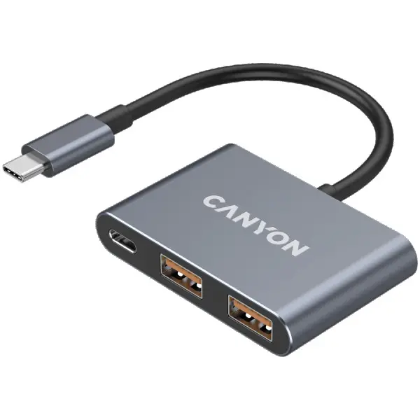 CANYON hub DS-3 3in1 USB-C Dark Grey ( CNS-TDS3 ) 