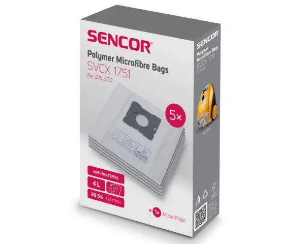 SENCOR SVCX 1751 (5pcs)  Kese za usisivač SVC 900 