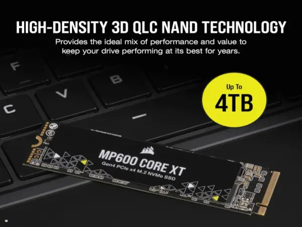 SSD CORSAIR MP600 CORE XT 1TBNVMe M.2Gen4 PCIe x4crna' ( 'F1000GBMP600CXTR2' ) 