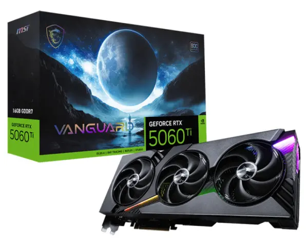MSI nvidia RTX 5060 Ti 16G GeForce RTX 5060 Ti 16G VANGUARD SOC grafička karta