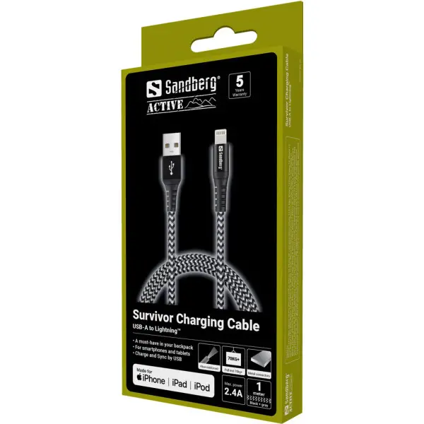 Kabl Sandberg Survivor 441-35 USB-ALightning 1m