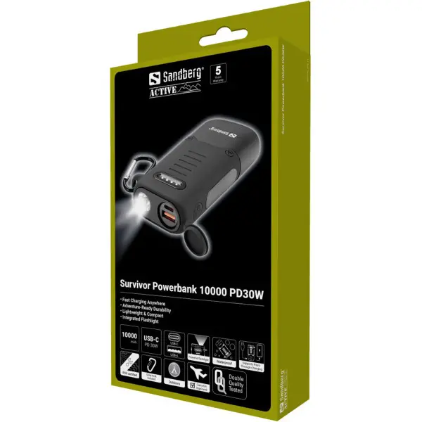 Powerbank Sandberg Survivor 421-11 10000mAh 30W PD