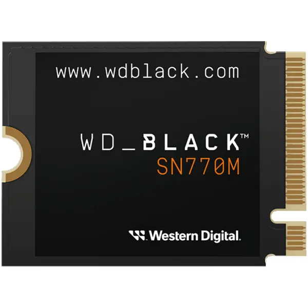 SSD WD Black SN770M 2TB M.2 2230 PCIe Gen4 x4 NVMe, ReadWrite: 51504850 MBps, IOPS 650K800K, TBW: 1200 ( WDS200T3X0G-00CHY0 ) 