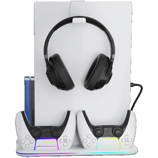 CANYON cooling stand CS-51 RGB PS5 SlimDE Charge White ( CND-CSPS5W-1 ) 