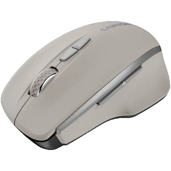 CANYON MW-21, 2.4 GHz Wireless mouse ,with 7 buttons, DPI 80012001600, Battery: AAA*2pcs,Cosmic Latte,72*117*41mm, 0.075kg ( CNS-CMSW21CL )