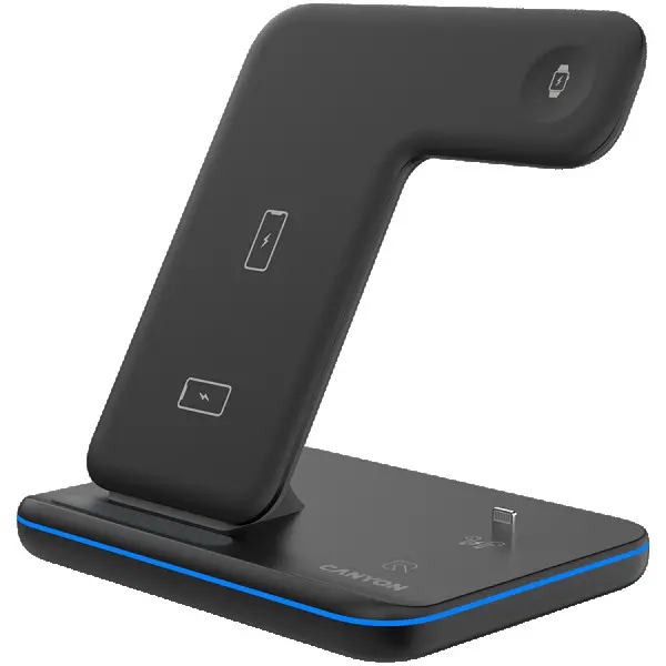 CANYON wireless charger WS-302 15W 3in1 Black ( CNS-WCS302B ) 