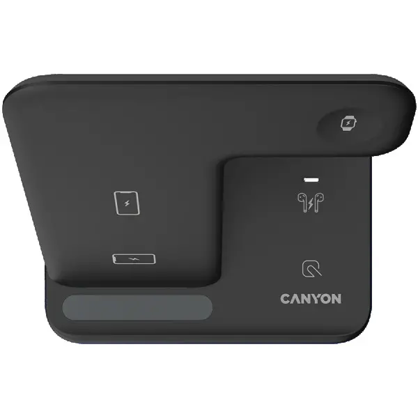 CANYON wireless charger WS-302 15W 3in1 Black ( CNS-WCS302B ) 