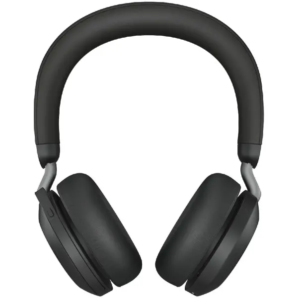 JABRA EVOLVE2 75, Link380a MS Stereo Black, EVOLVE2 75 headset Black MS, Link 380 BT adapter USB-A MS,1.2m USB-C to USB-A cable, carry pouc