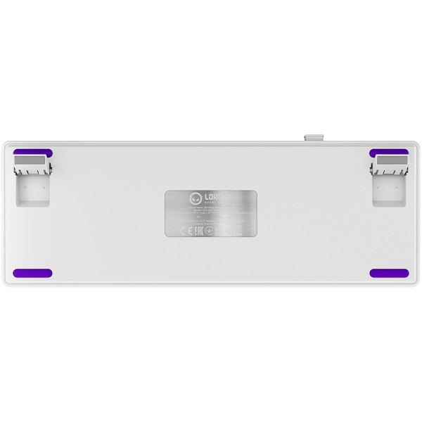 Wireless mechanical gaming keyboard Pro, 2.4 GHz, BT, RGB Backlight, 16 modes, 66 keys, 50M presses, linear Lorgar Toxic Purple switches, m (2)