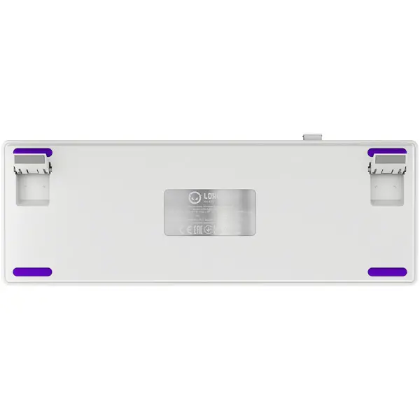 Wireless mechanical gaming keyboard Pro, 2.4 GHz, BT, RGB Backlight, 16 modes, 66 keys, 50M presses, linear Lorgar Toxic Purple switches, m (2)