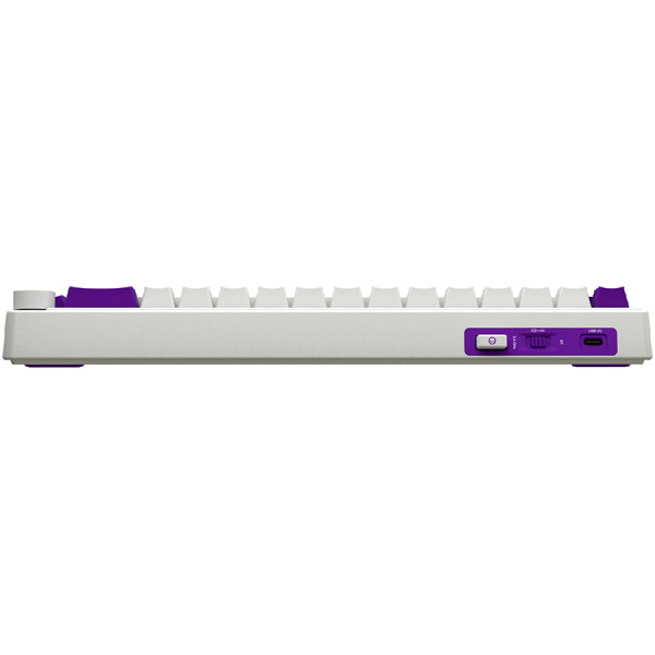 Wireless mechanical gaming keyboard Pro, 2.4 GHz, BT, RGB Backlight, 16 modes, 66 keys, 50M presses, linear Lorgar Toxic Purple switches, m (2)