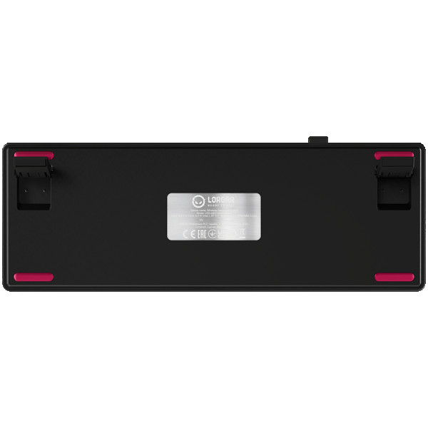 Wireless mechanical gaming keyboard Pro, 2.4 GHz, BT, RGB Backlight, 16 modes, 66 keys, 50M presses, linear Lorgar Toxic Purple switches, m (4)