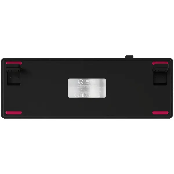 Wireless mechanical gaming keyboard Pro, 2.4 GHz, BT, RGB Backlight, 16 modes, 66 keys, 50M presses, linear Lorgar Toxic Purple switches, m (4)