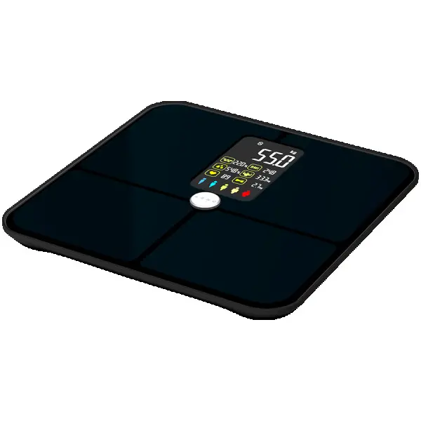 Tuya Connected Smart Body Fat Scale with Heart Rate & VA Screen, AAA batteries*4pcs ( ABS0002S ) 