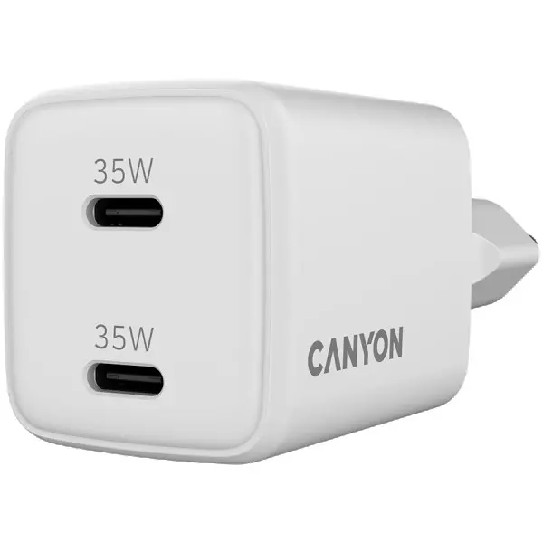 CANYON charger CU35CC GaN 35W 2xPD EU White ( CNS-CUW35CC ) 