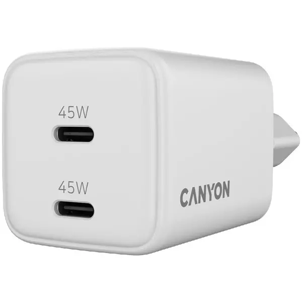 CANYON charger CU45AC GaN 45W 2xPD EU White ( CNS-CUW45CC ) 