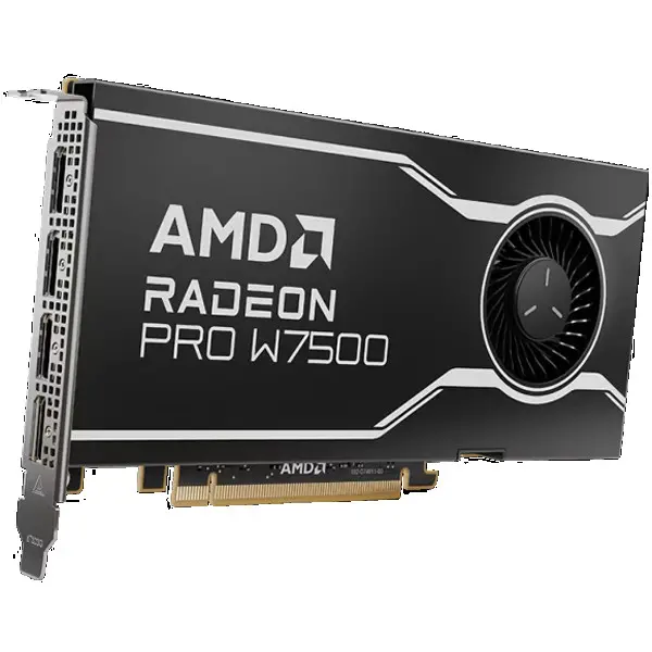 AMD GPU W7500 8GB GDDR6 128bit, 12Tflops, 4x DP 2.1, active fan, RDNA3 ( 100-300000078 ) 
