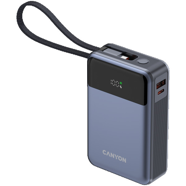 CANYON power bank OnPower 600 built-in cable 20000 mAh PD65W Dark Grey ( CNS-CPB600DG ) 