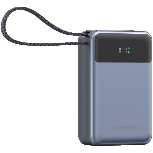 CANYON power bank OnPower 600 built-in cable 20000 mAh PD65W Dark Grey ( CNS-CPB600DG ) 