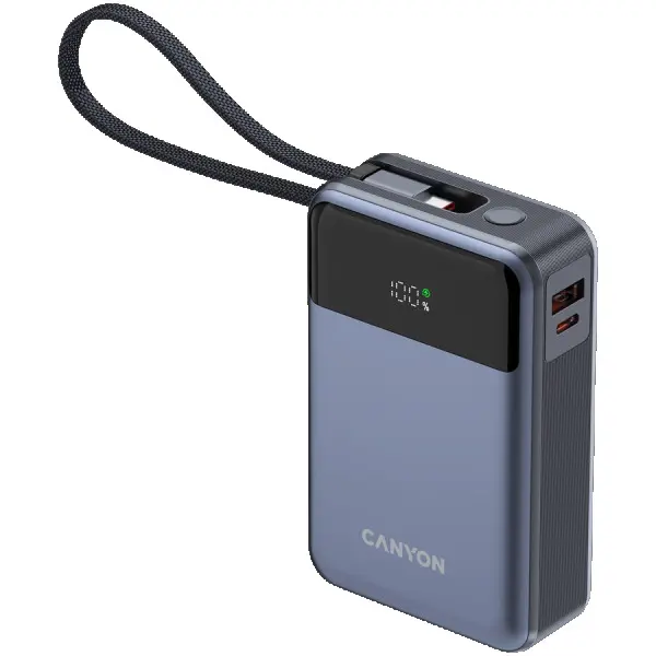 CANYON power bank OnPower 600 built-in cable 20000 mAh PD65W Dark Grey ( CNS-CPB600DG ) 