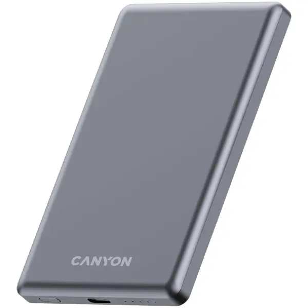 CANYON power bank OnPower 505 slim Magsafe 5000 mAh PD20W Dark Grey ( CNS-CPB505DG ) 