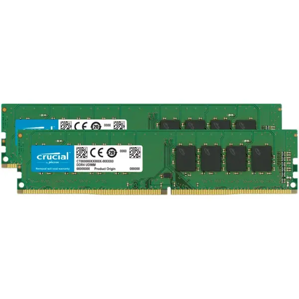 Crucial 32GB Kit (2x16GB) DDR4-3200 UDIMM CL22 (8Gbit16Gbit) ( CT2K16G4DFRA32A ) 
