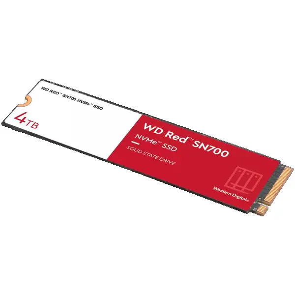SSD NAS WD Red SN700 4TB M.2 2280-D5-M PCIe Gen3 x4 NVMe, ReadWrite: 34003100 MBps, IOPS 550K520K, TBW: 5100 ( WDS400T1R0C-68BDK0 ) 