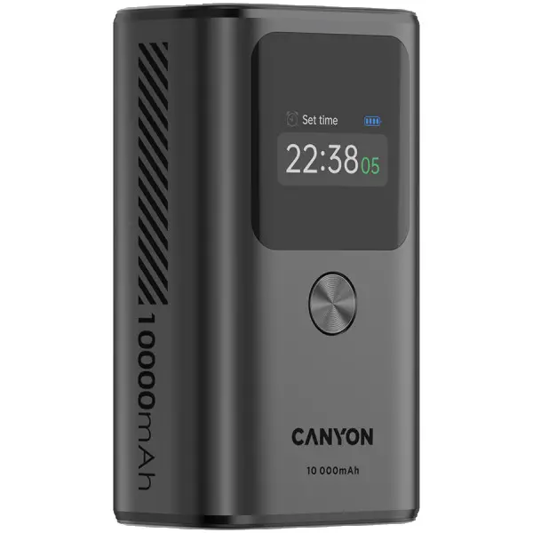 CANYON power bank OnPower 130 TFT 10000 mAh PD30W Dark Grey ( CNS-CPB130DG ) 