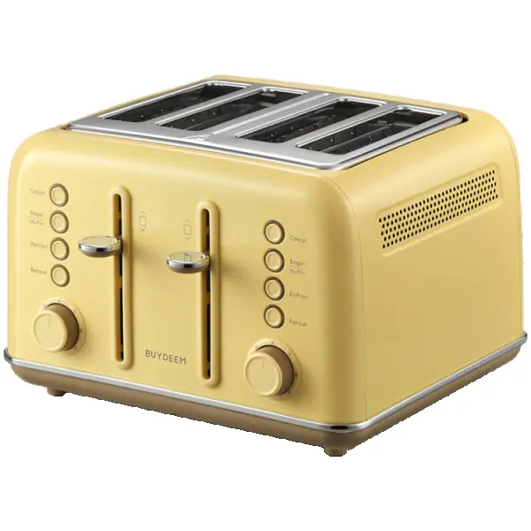 BUYDEEM 4 Slice Toaster, model DT640E, color Mellow Yellow, EU ( DT640E-MYEU ) 