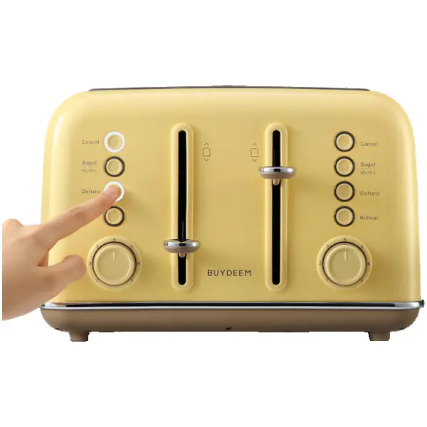 BUYDEEM 4 Slice Toaster, model DT640E, color Mellow Yellow, EU ( DT640E-MYEU ) 