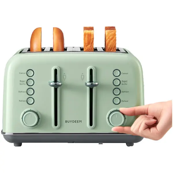BUYDEEM 4 Slice Toaster, model DT640E, color Cozy Greenish, EU ( DT640E-CGEU ) 