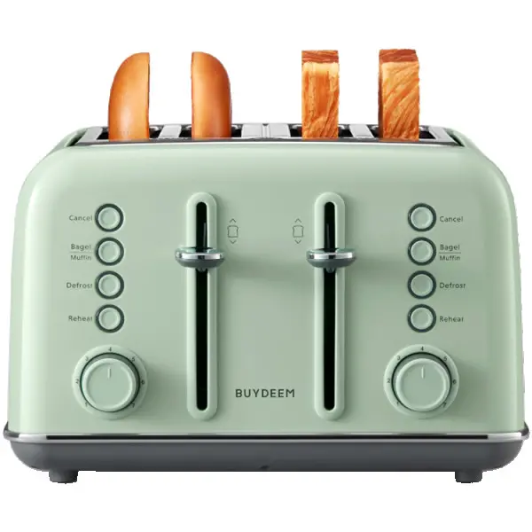 BUYDEEM 4 Slice Toaster, model DT640E, color Cozy Greenish, EU ( DT640E-CGEU ) 