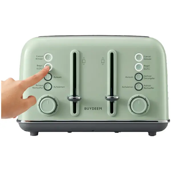 BUYDEEM 4 Slice Toaster, model DT640E, color Cozy Greenish, EU ( DT640E-CGEU ) 