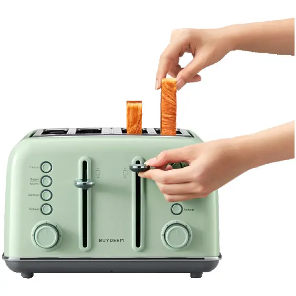 BUYDEEM 4 Slice Toaster, model DT640E, color Cozy Greenish, EU ( DT640E-CGEU ) 