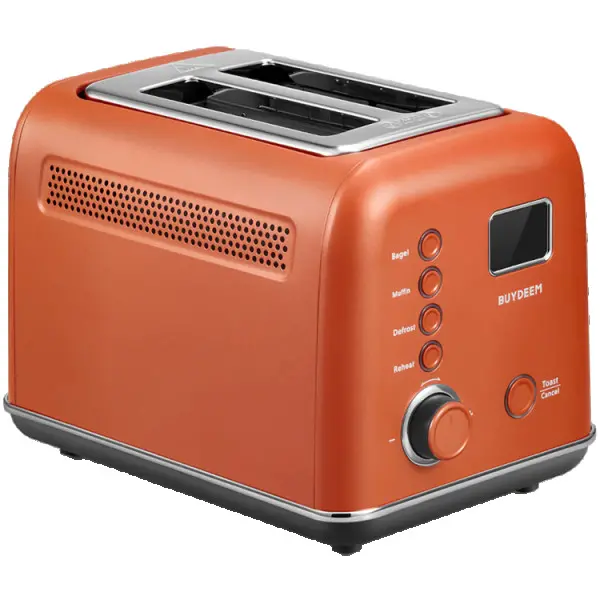 BUYDEEM 2 Slice Automatic Metal Toaster, model DT730E, color Koi Red, EU ( DT730E-KREU ) 