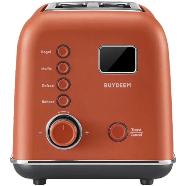 BUYDEEM 2 Slice Automatic Metal Toaster, model DT730E, color Koi Red, EU ( DT730E-KREU ) 