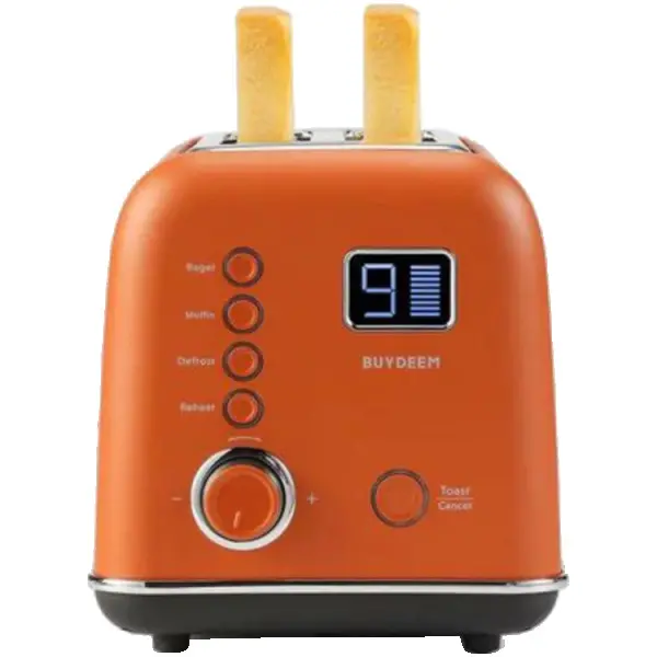 BUYDEEM 2 Slice Automatic Metal Toaster, model DT730E, color Koi Red, EU ( DT730E-KREU ) 