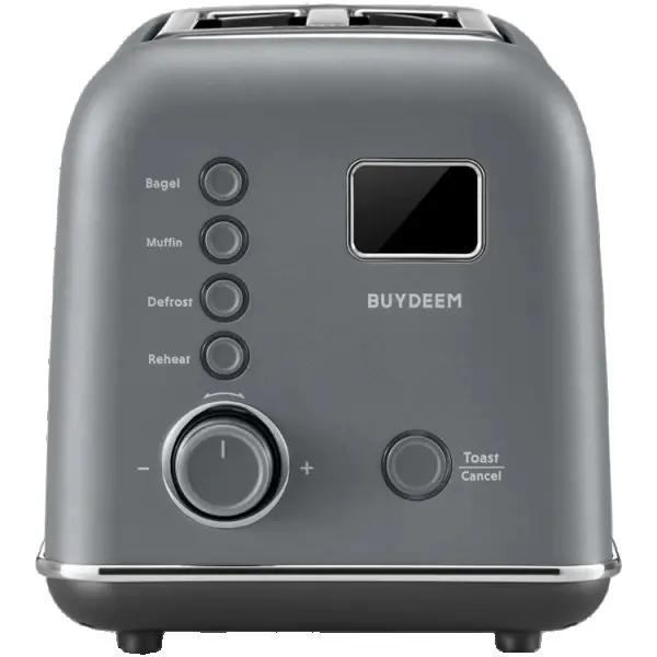 BUYDEEM 2 Slice Automatic Metal Toaster, model DT730E, color Ink Grey, EU ( DT730E-IGEU ) 