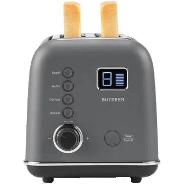 BUYDEEM 2 Slice Automatic Metal Toaster, model DT730E, color Ink Grey, EU ( DT730E-IGEU ) 