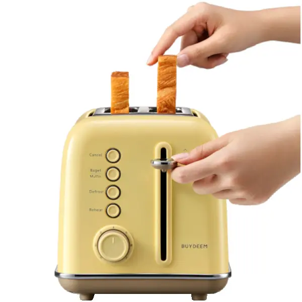 BUYDEEM 2 Slice Toaster, model DT620E, color Mellow Yellow, EU ( DT620E-MYEU ) 