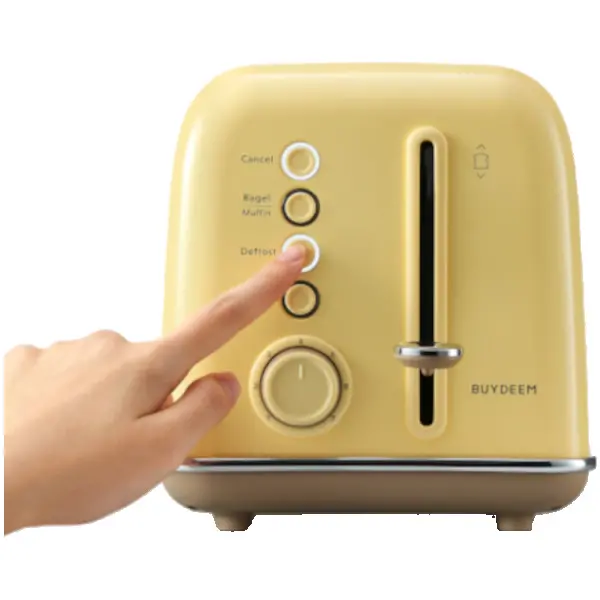 BUYDEEM 2 Slice Toaster, model DT620E, color Mellow Yellow, EU ( DT620E-MYEU ) 