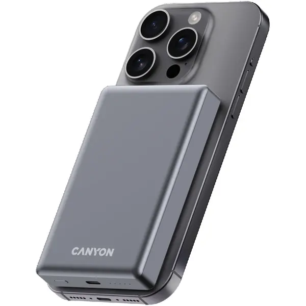 CANYON power bank OnPower 510 slim Magnetic 10000 mAh PD20W Dark Grey ( CNS-CPB510DG ) 