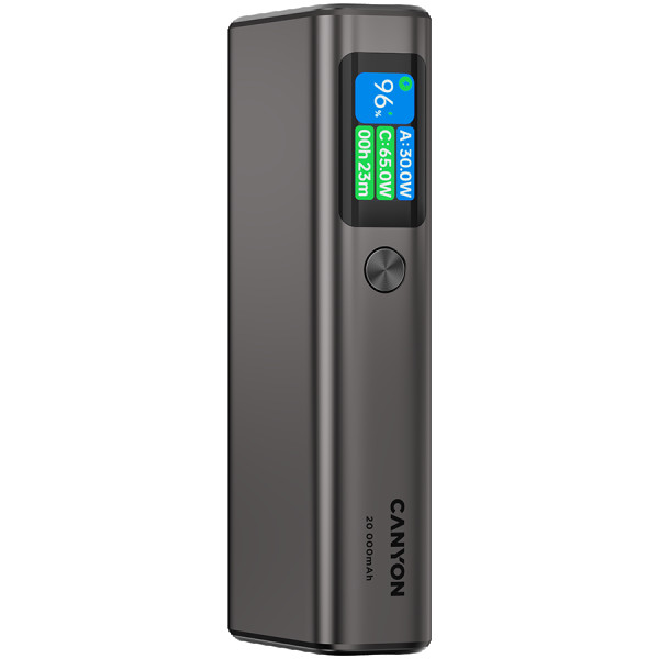 CANYON power bank OnPower 230 TFT 20000 mAh PD130W Dark Grey ( CNS-CPB230DG ) 