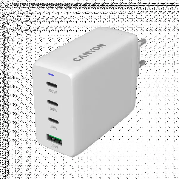 CANYON charger CU100ACC GaN 100W 3xPD 1xQC EU White ( CNS-CUW100ACC ) 