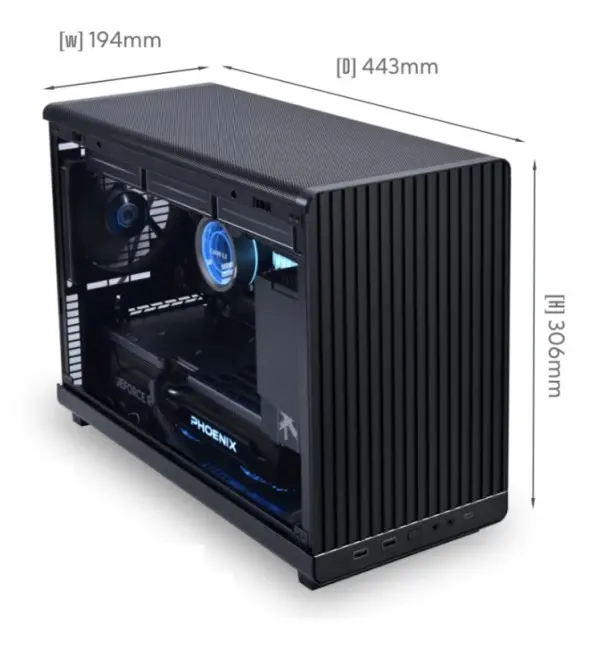 Kućište Lian Li DAN A3 mATX Crno, A3-mATX Black & WOOD