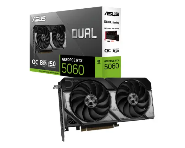 ASUS nVidia GeForce RTX 5060 8GB 128bit DUAL-RTX5060-O8G grafička karta