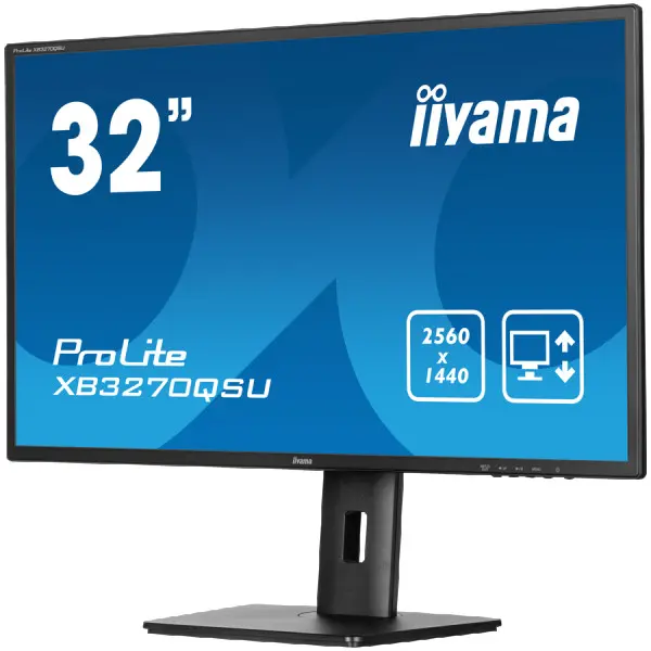 Iiyama 2 x HDMI 1 DisplayPort100HZ 3MS 250CDM2 1200:1 TYPICAL ( XB3270QSU-B1 ) 