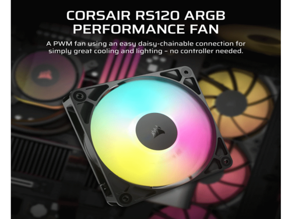 Ventilator CORSAIR RS120120mmARGBsingle packcrna' ( 'CO-9050180-WW' ) 