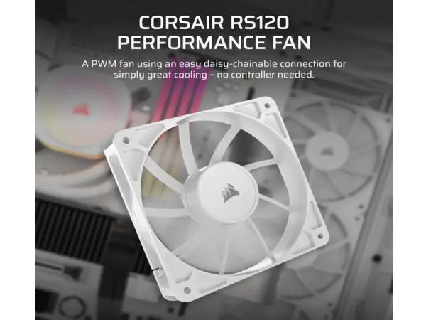 Ventilator CORSAIR RS120120mmsingle packbela' ( 'CO-9050192-WW' ) 